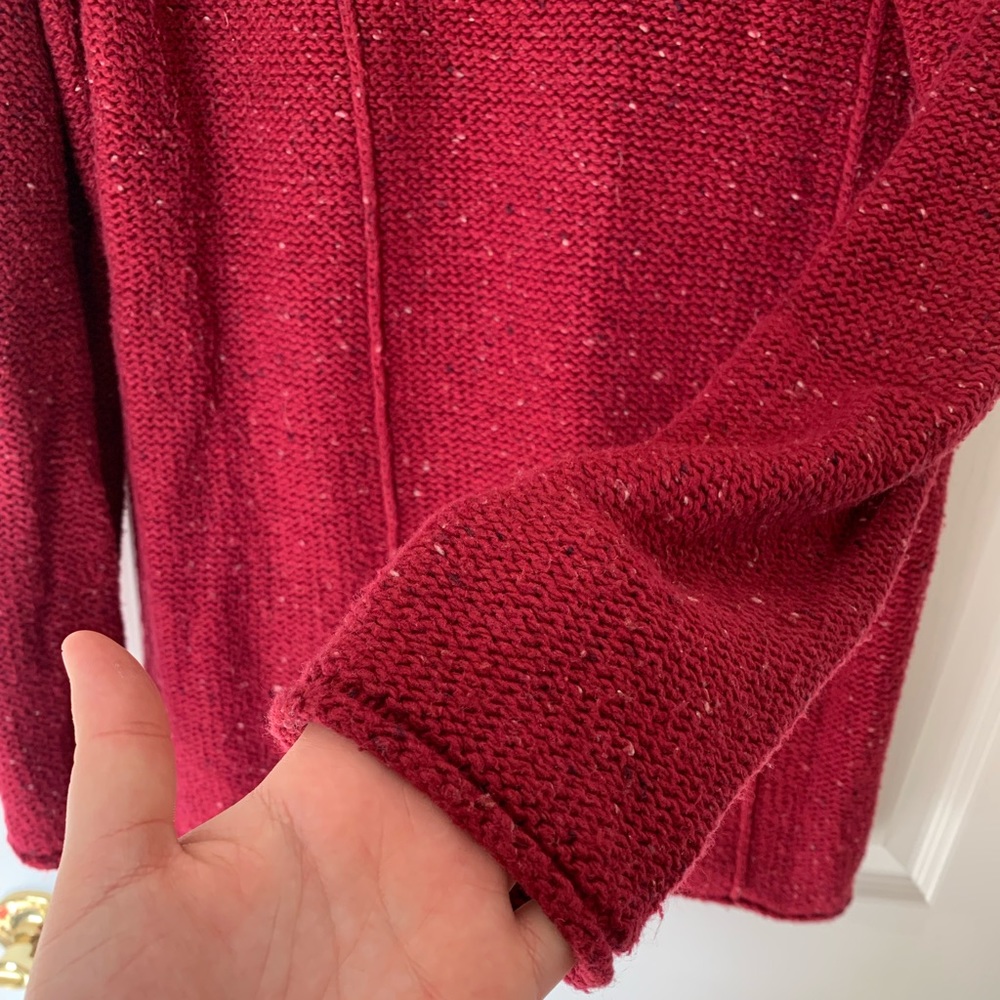 Cabalas Knit Sweater, Red, Women’s Large - Picture 6 of 6